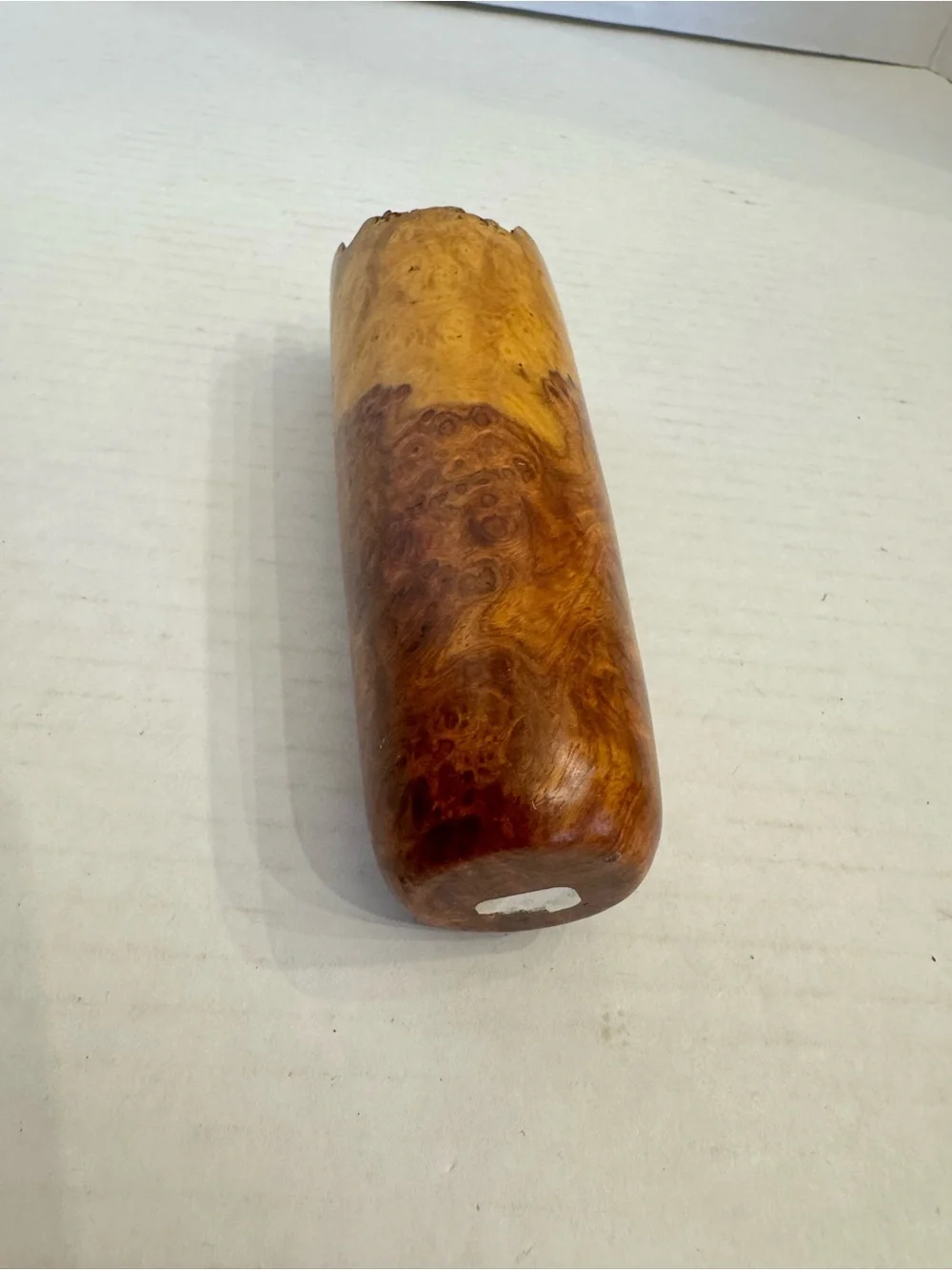 Amboyna Burl Wood Vase Natural Edge Flower Vase Artisan Crafted Sculpture Decor